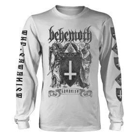 Behemoth Unisex Long Sleeved T-shirt: The Satanist (White)
