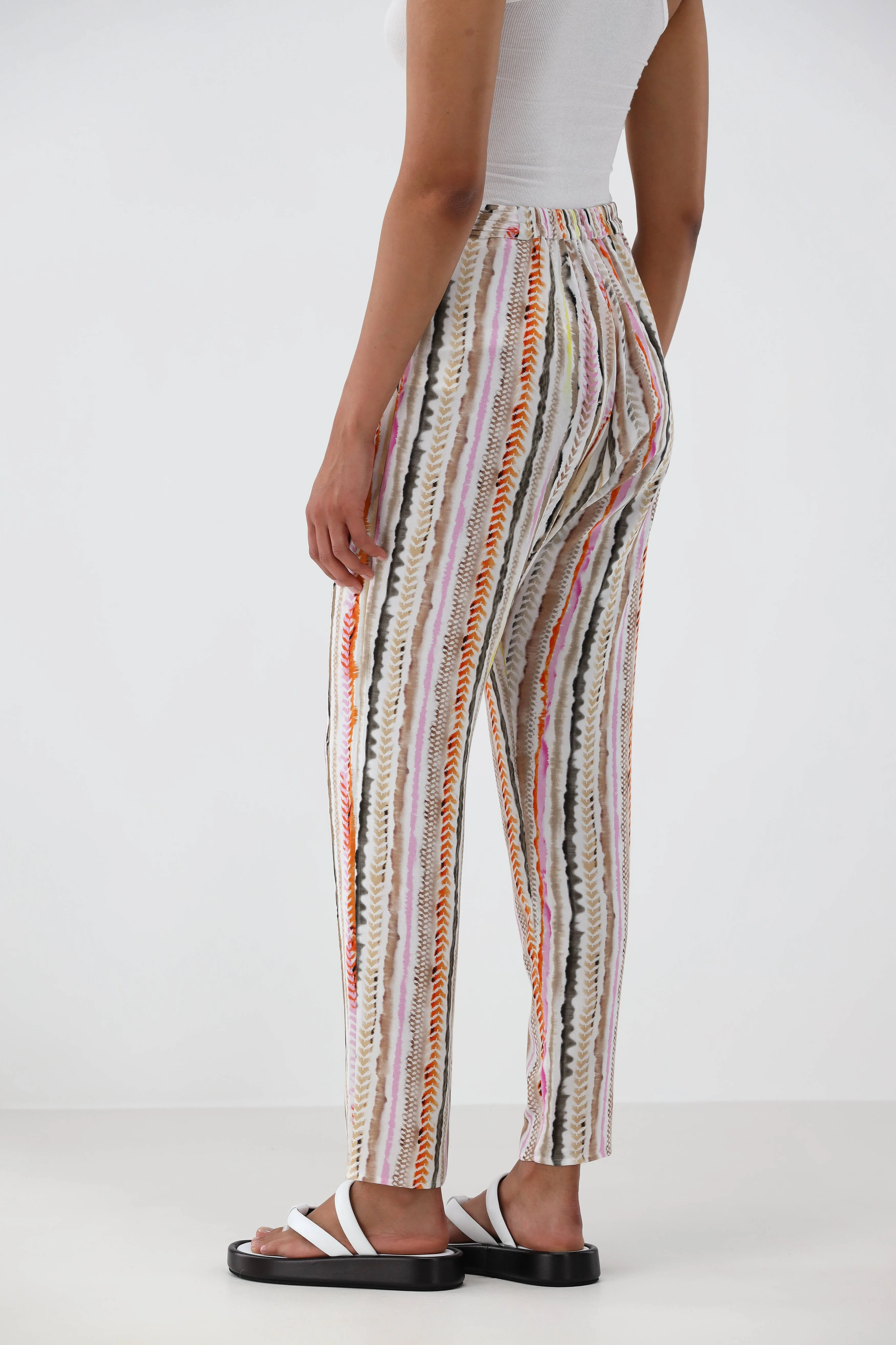 Hose Patni in Sunset Stripe