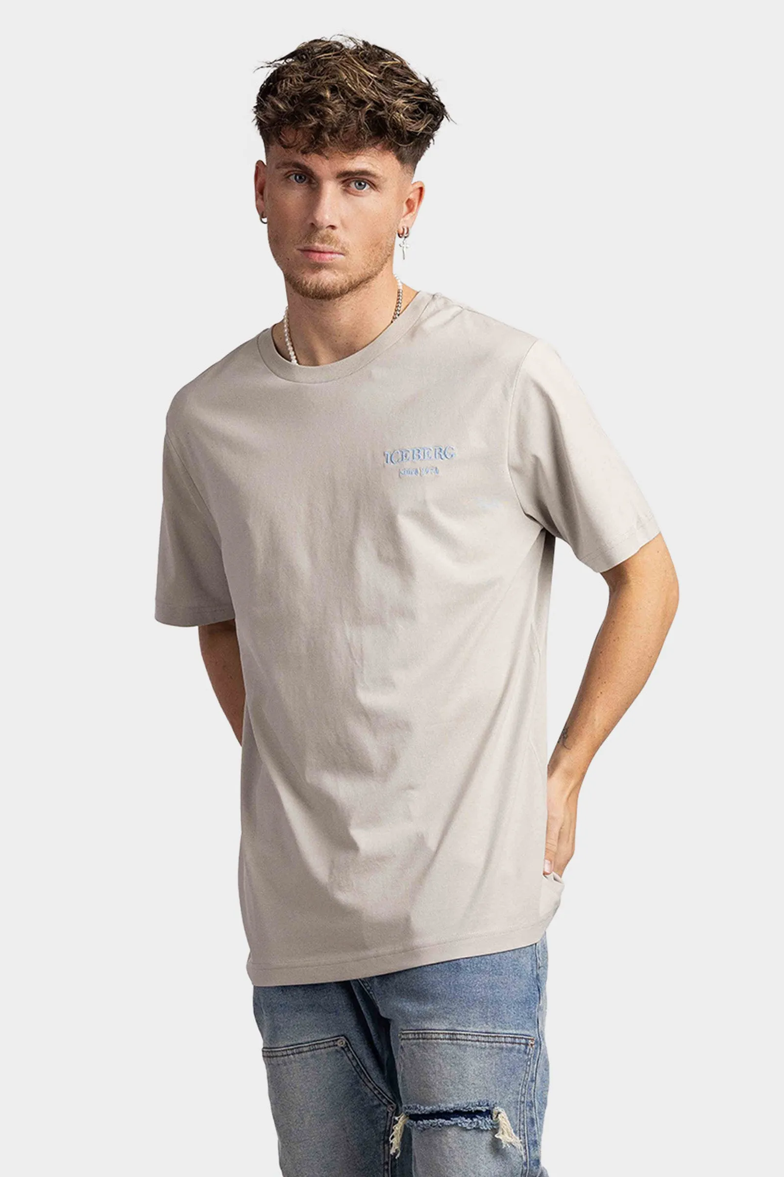 IceB Logo 5D T-Shirt (Beige) - I24F02663271323