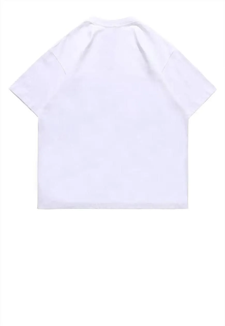 Jesus print t-shirt Cyber Goth tee retro grunge top in white