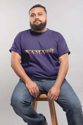 Navyblue Namaste Plus Size T-Shirt