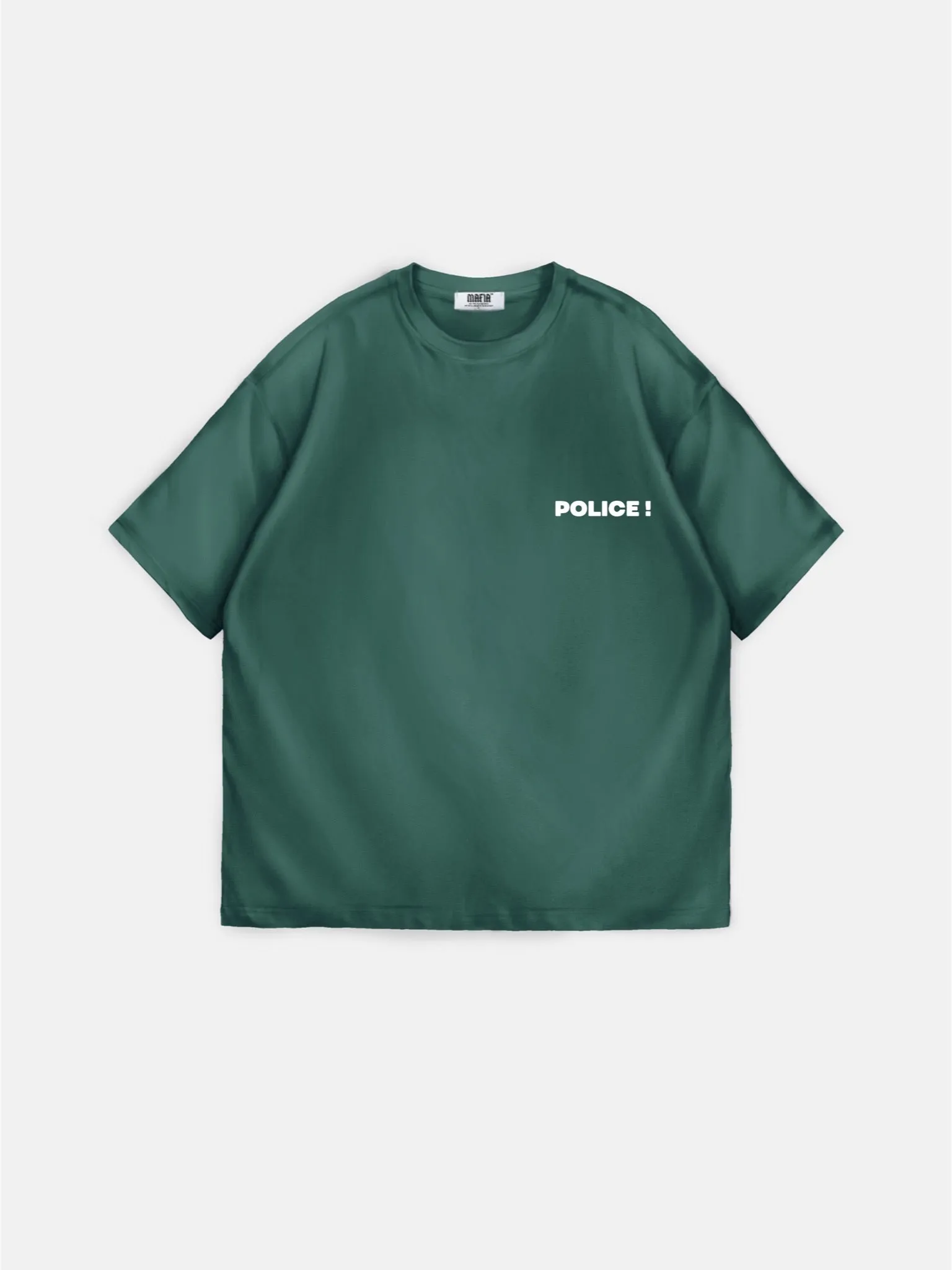 Oversize 'Warn a Brother' T-shirt - Petrol