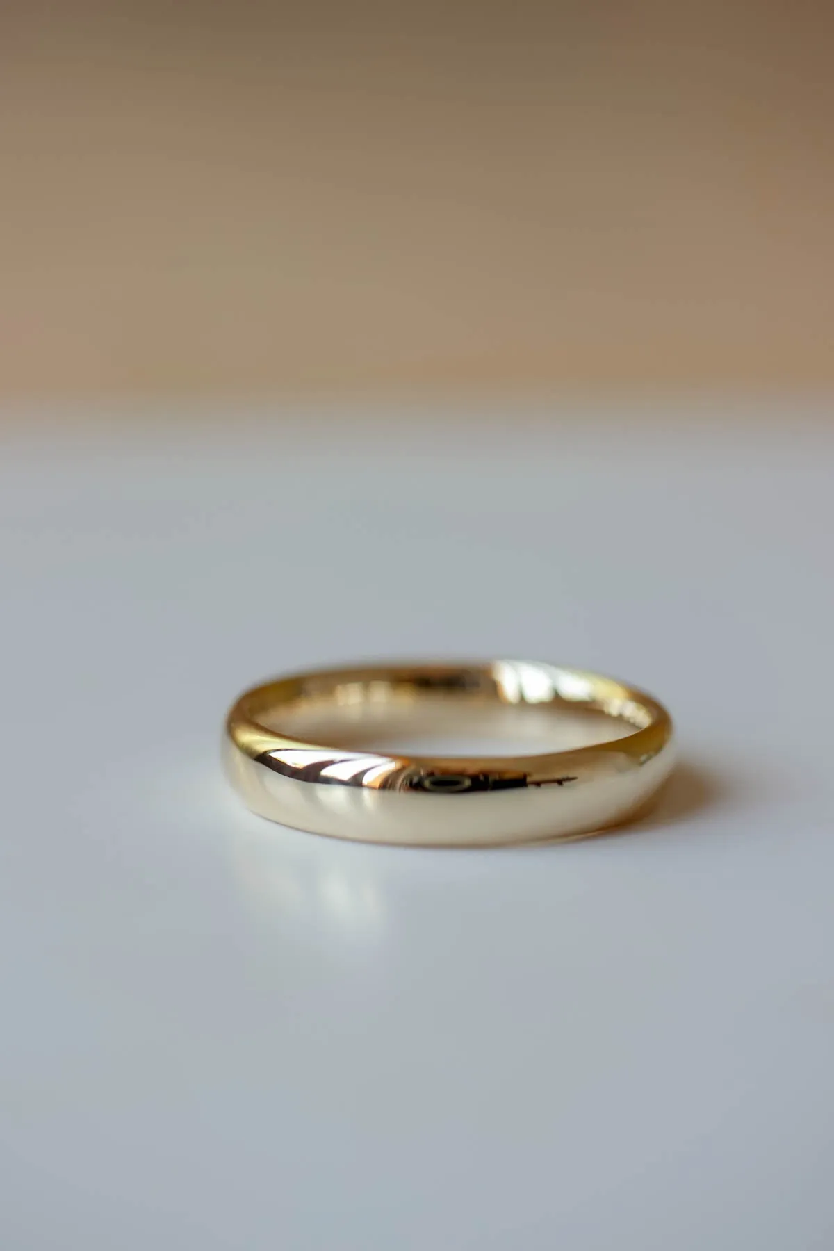 Wedding rings set for couples: classic band for him, branch band with diamonds for her