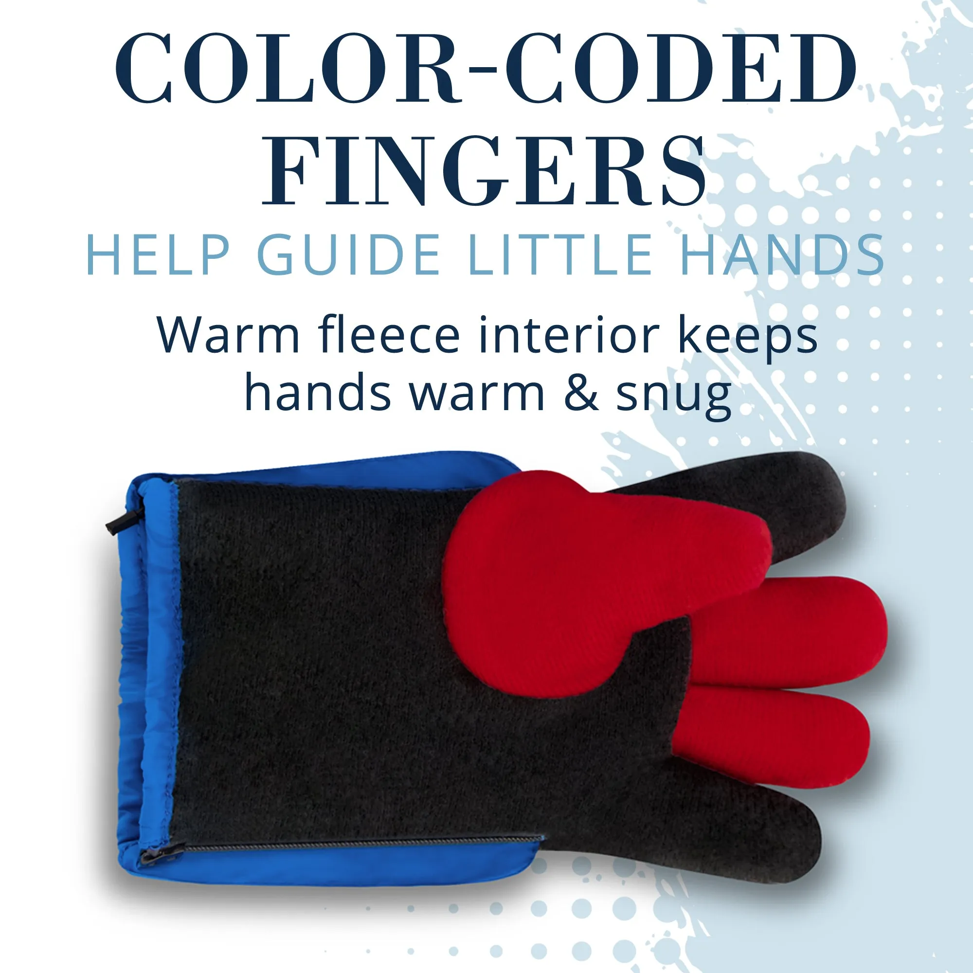 Winter & Ski Glove powered by ZIPGLOVE TECHNOLOGY | Pink Tie-Dye